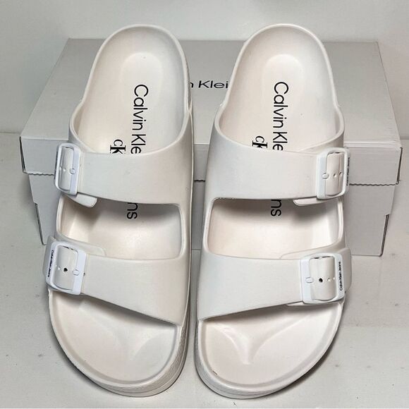 Calvin Klein Zion Double Strap Slide Sandal - Picture 4 of 7